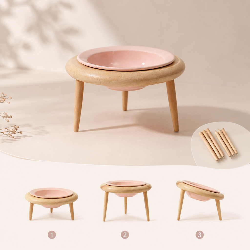 Taro Cat Bowl Stand