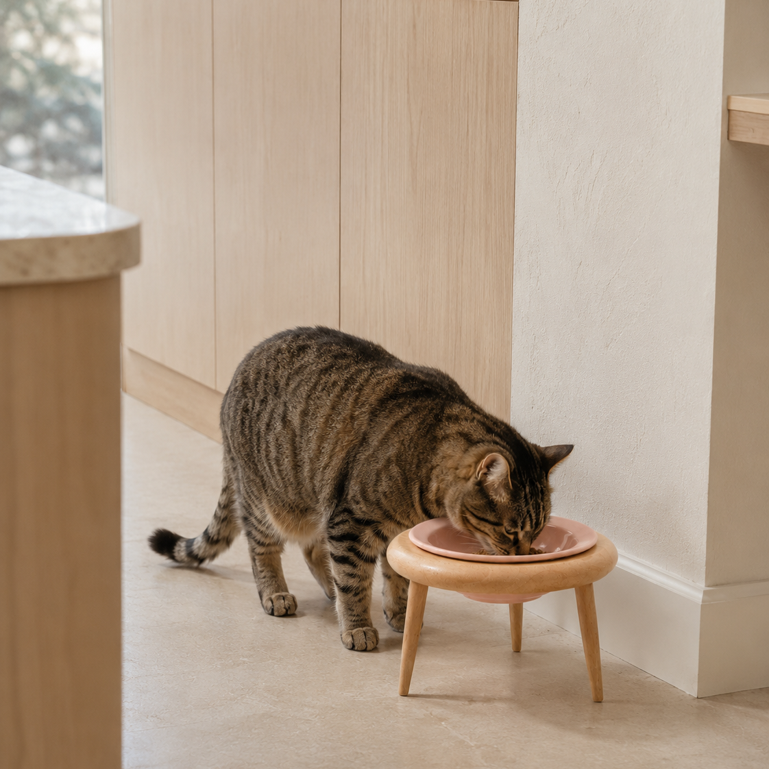 Taro Cat Bowl Stand