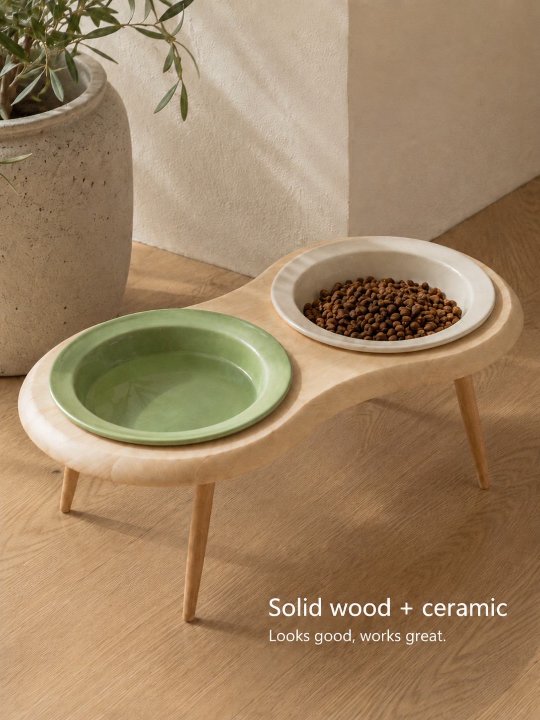 Taro Cat Bowl Stand