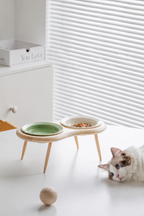 Taro Cat Bowl Stand