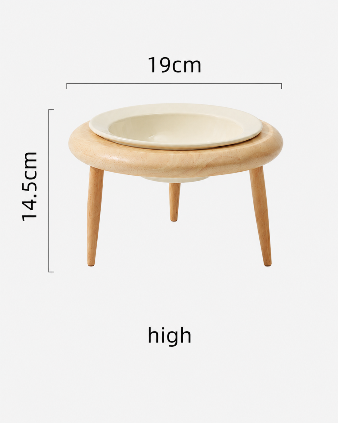 Taro Cat Bowl Stand