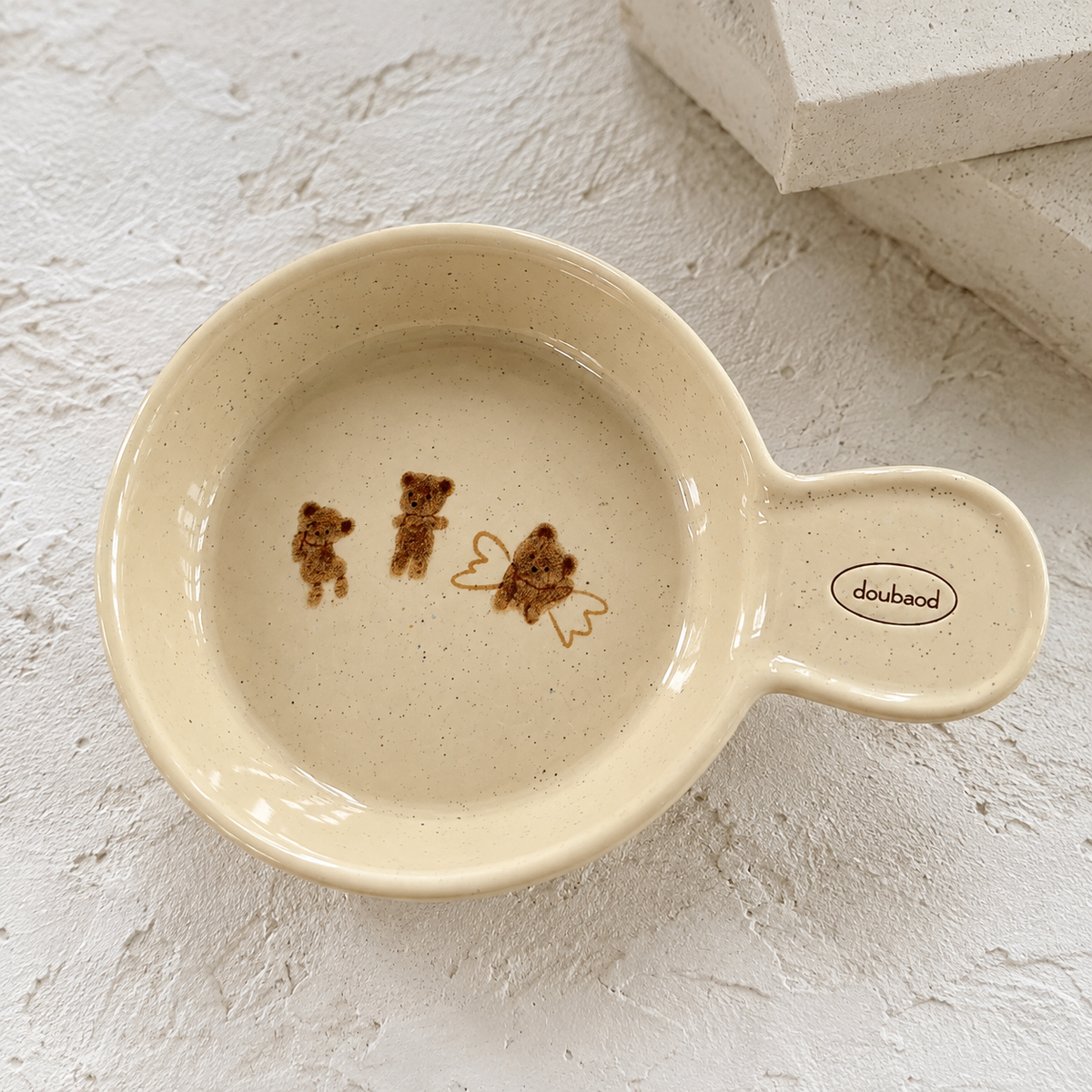 Teddy Handle Cat Bowl