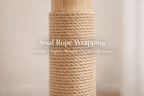 Bloom Series Cat Tree | Solid Timber · 86cm — Cream