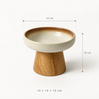 gram of small ceramic cat bowl 14x14x10cm