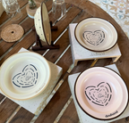 MeAura cat feeding bowls in soft pastel colours with matching raised stands